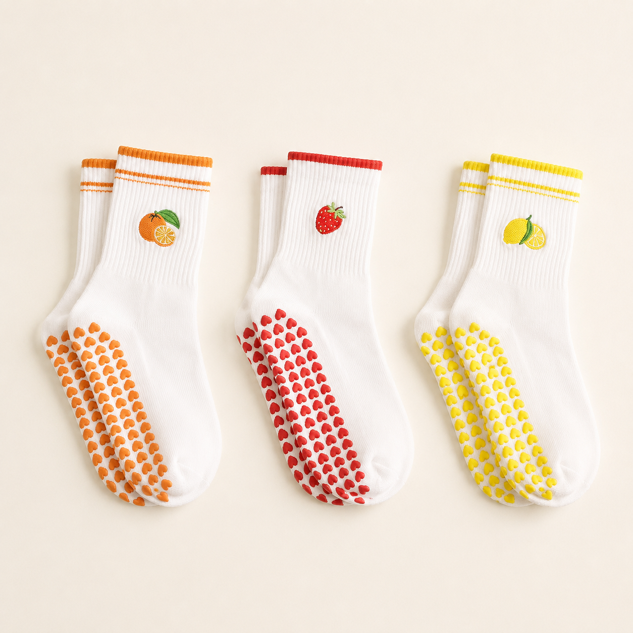 The Fruit Stand: Studio Grip Socks 3 Pack