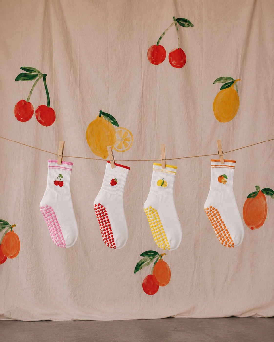 The Fruit Stand 3-Pack Studio Grip Socks