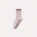 Ruffled Trim Grip Socks